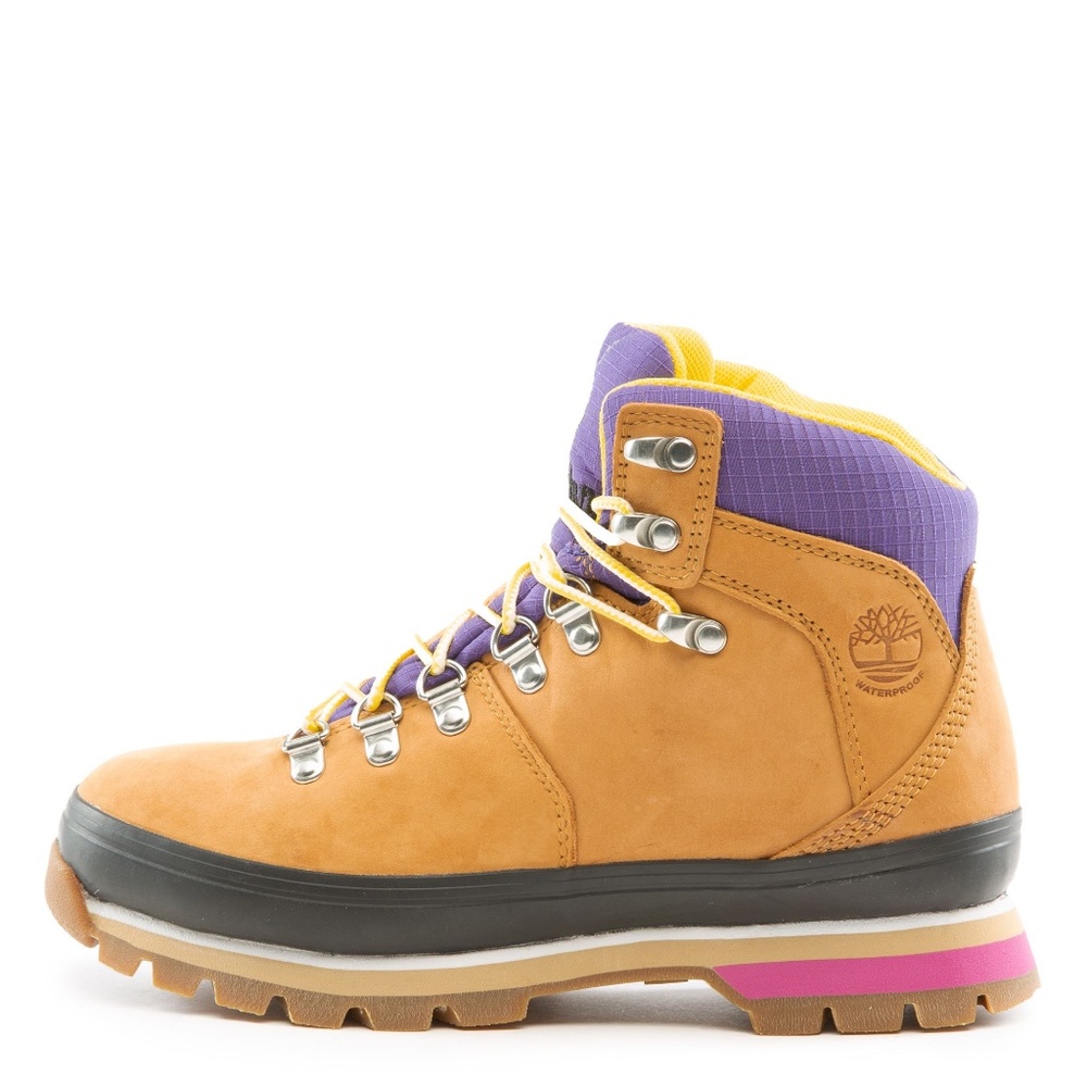 Timberland pink, yellow, purple, Euro Hiker Waterproof Hiking Boot Sz 6.5